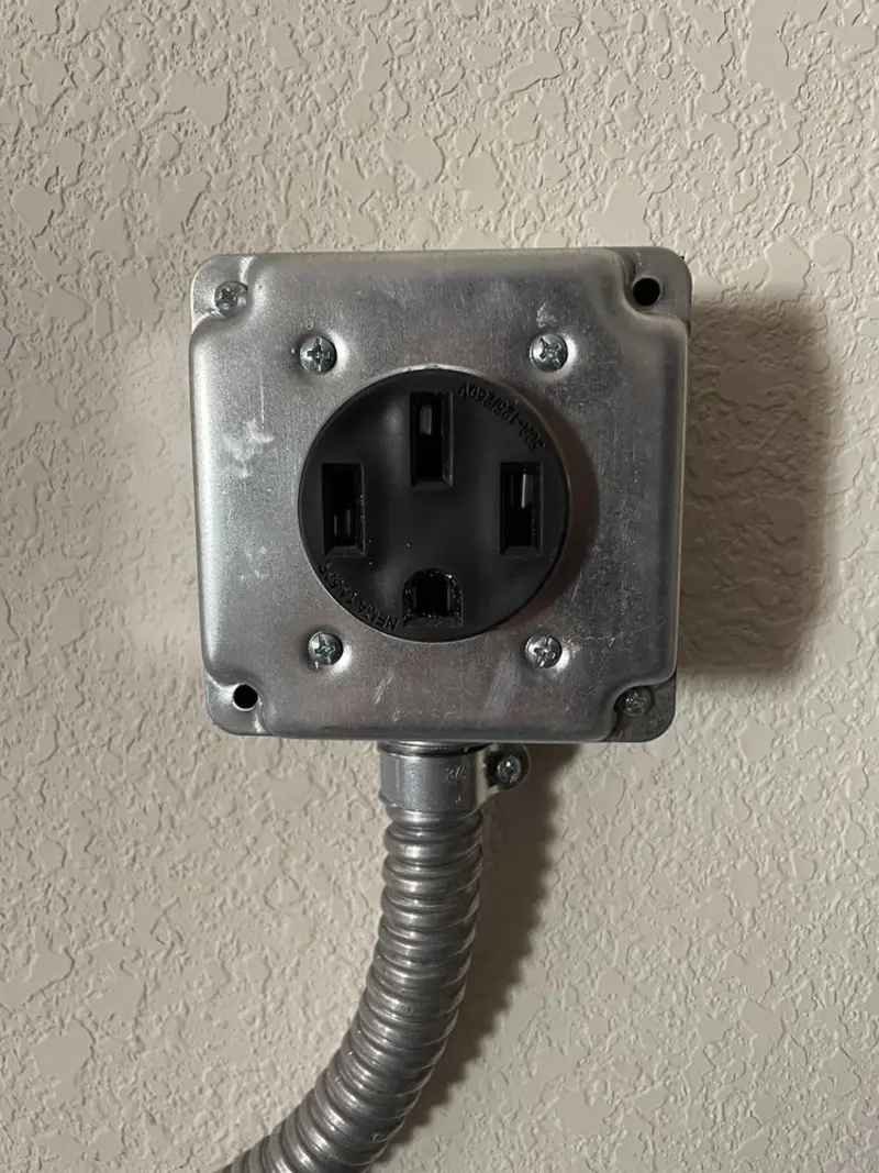 NEMA 14-50 outlet installed for Smart Home Electrical in Thomas